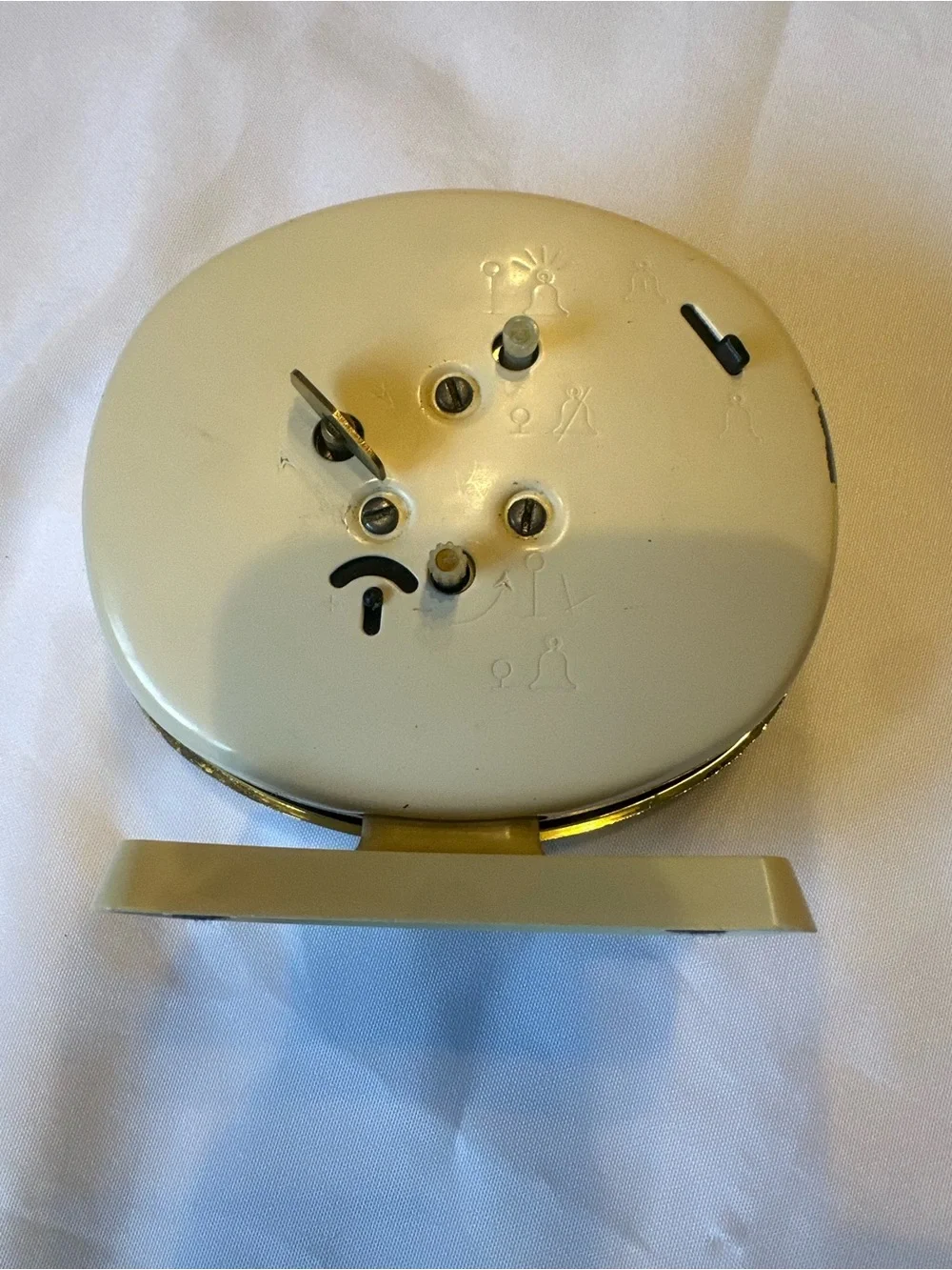 Big Ben  Westclox Vintage-Style Brown and Silver Table Clock **DOES NOT WORK **